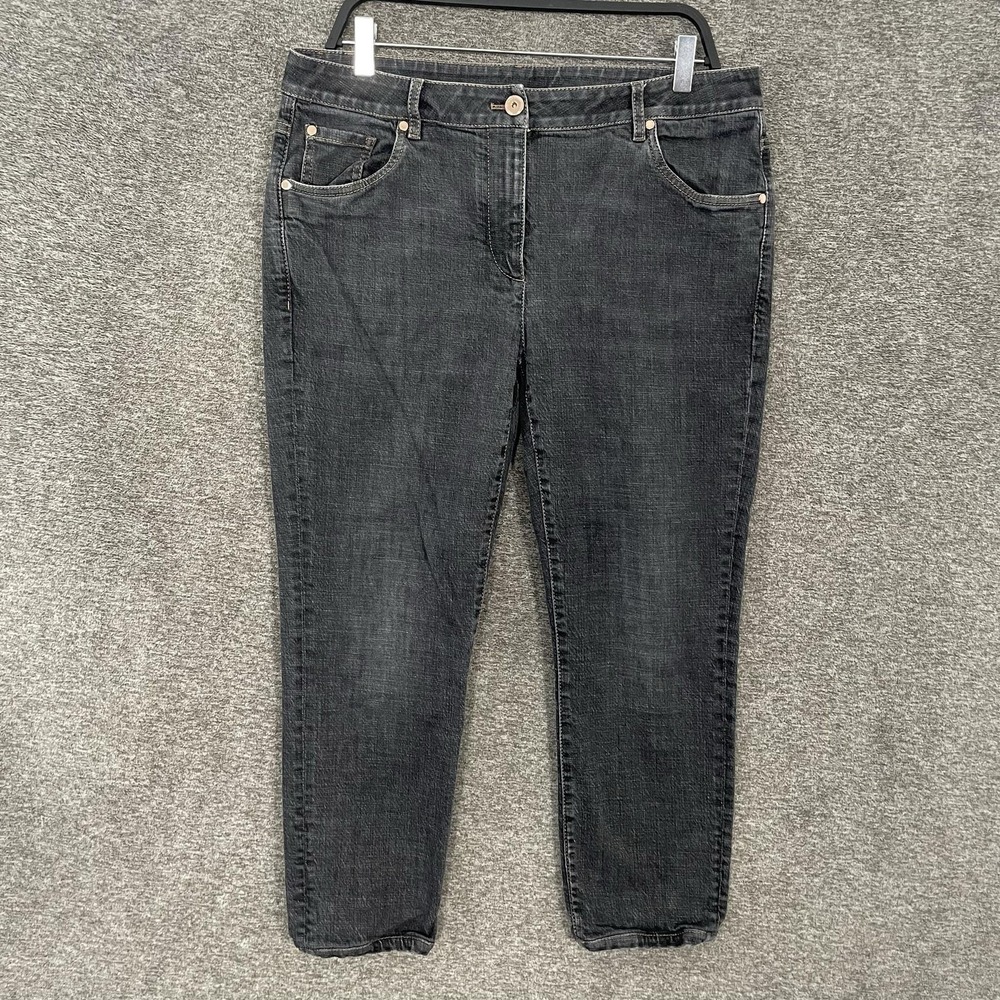 Brunello Cucinelli Jeans Womens 10 Gray Charcoal Wash High Rise Extra Skinny